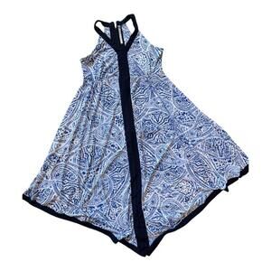 Luxe | Women’s Blue & White Summer Dress | Size 8 | 1030